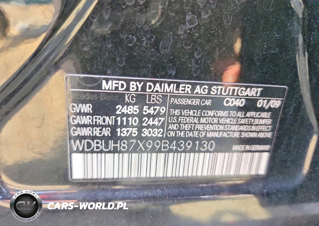 2009 Mercedes-Benz E 350 4Matic VIN:WDBUH87X99B439130 - 13