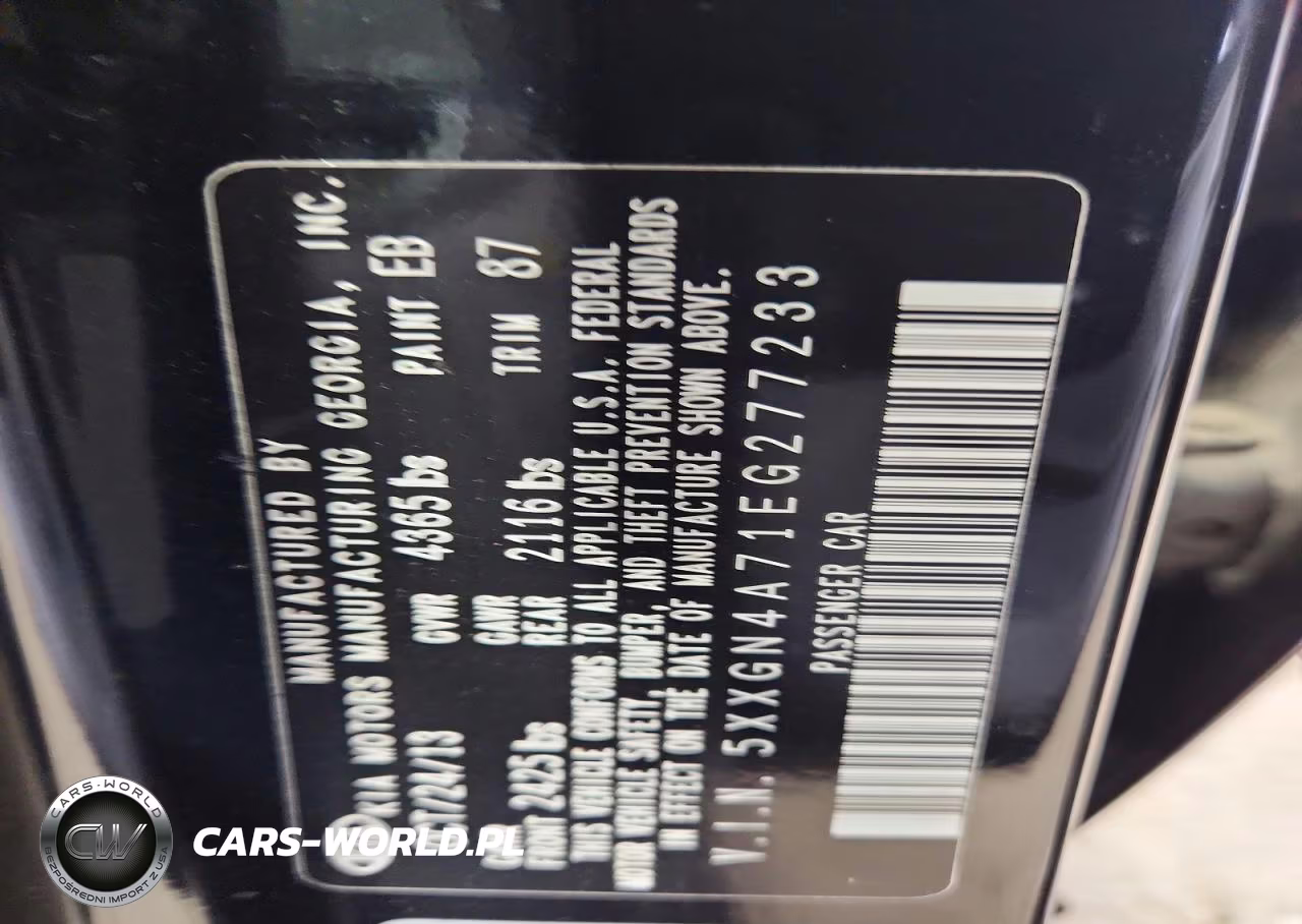 2014 Kia Optima Ex VIN:5XXGN4A71EG277233 - 12