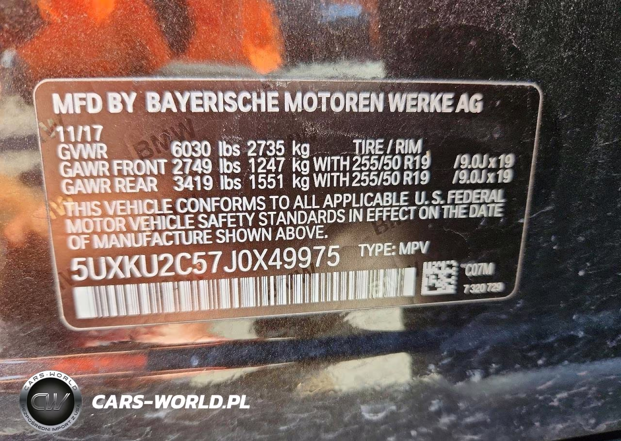2018 BMW X6 xDrive35I VIN:5UXKU2C57J0X49975 - 13