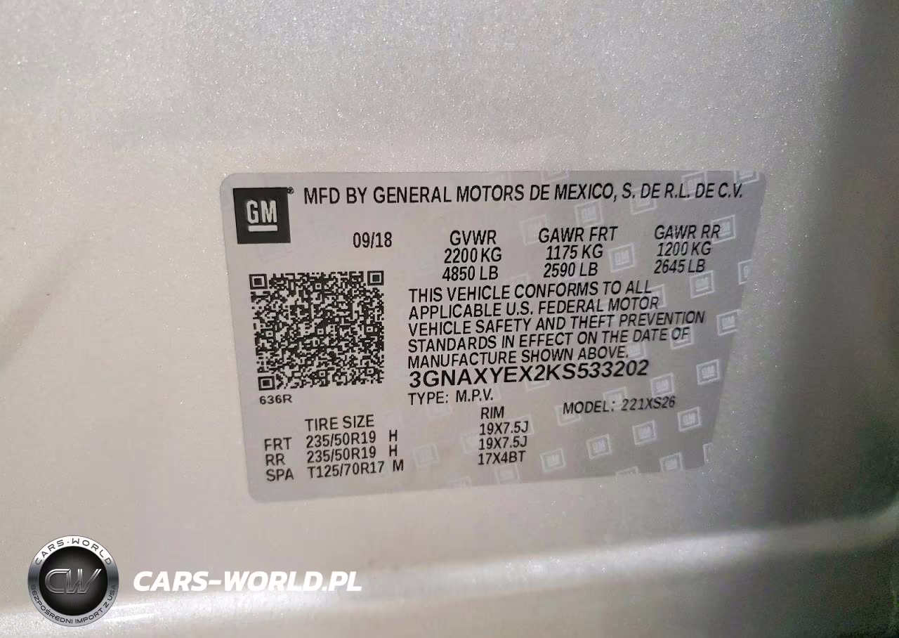 2019 Chevrolet Equinox Premier VIN:3GNAXYEX2KS533202 - 13
