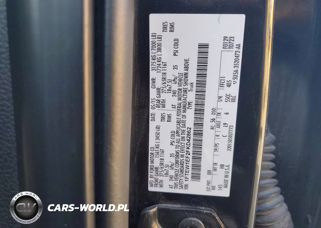 2015 Ford F150 Supercrew VIN:1FTEW1EF2FKD42862 - 12