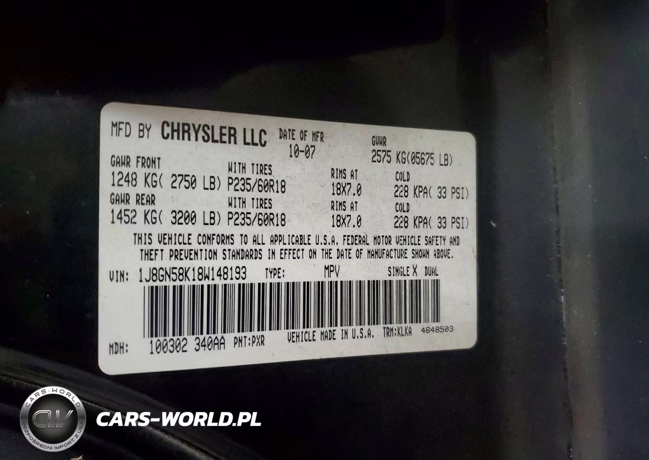 2008 Jeep Liberty Limited VIN:1J8GN58K18W148193 - 12
