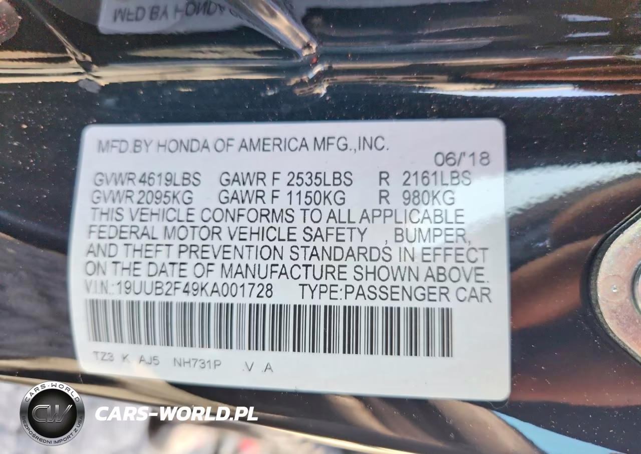 2019 Acura Tlx Technology VIN:19UUB2F49KA001728 - 12