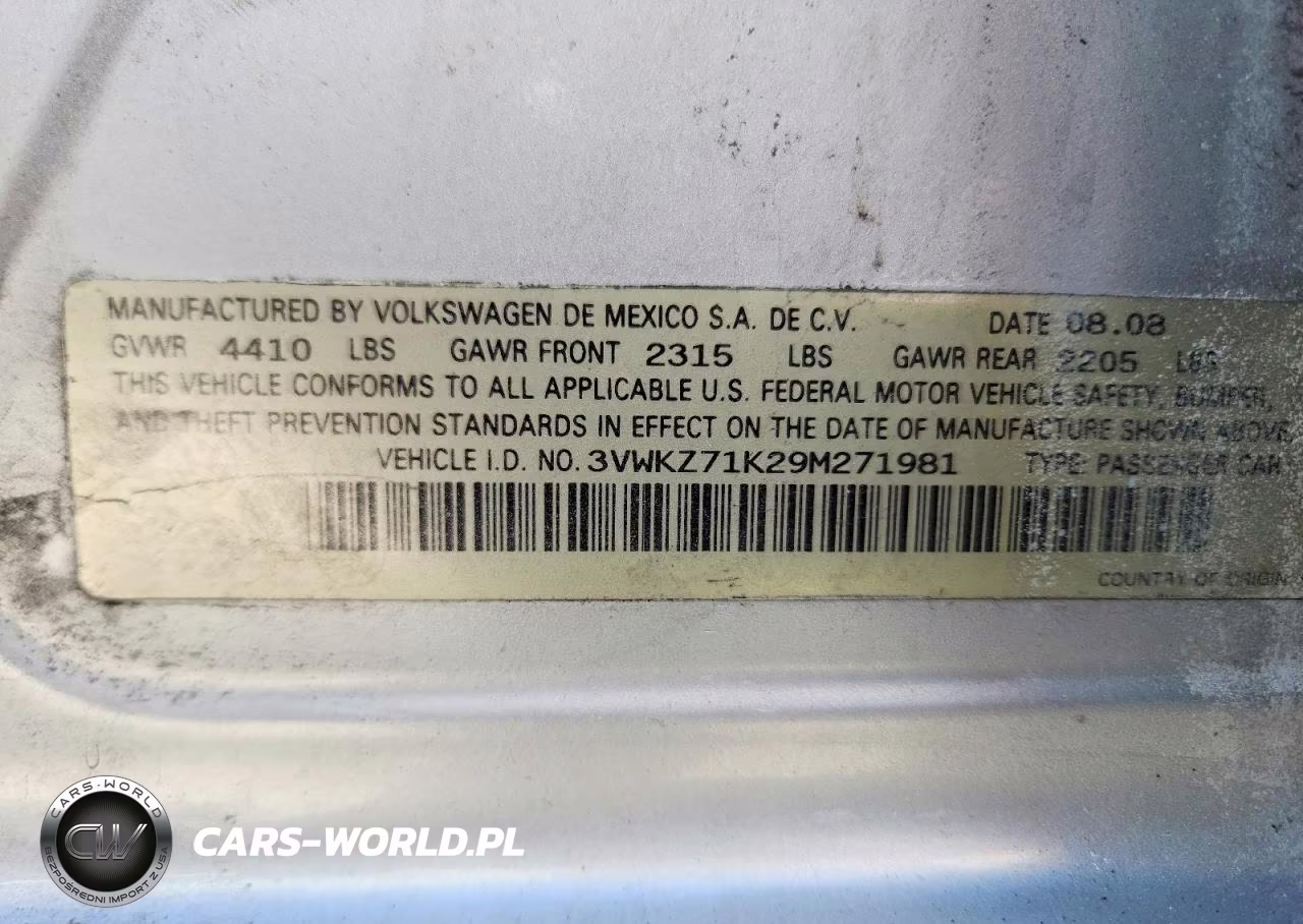 2009 Volkswagen Jetta S VIN:3VWKZ71K29M271981 - 13
