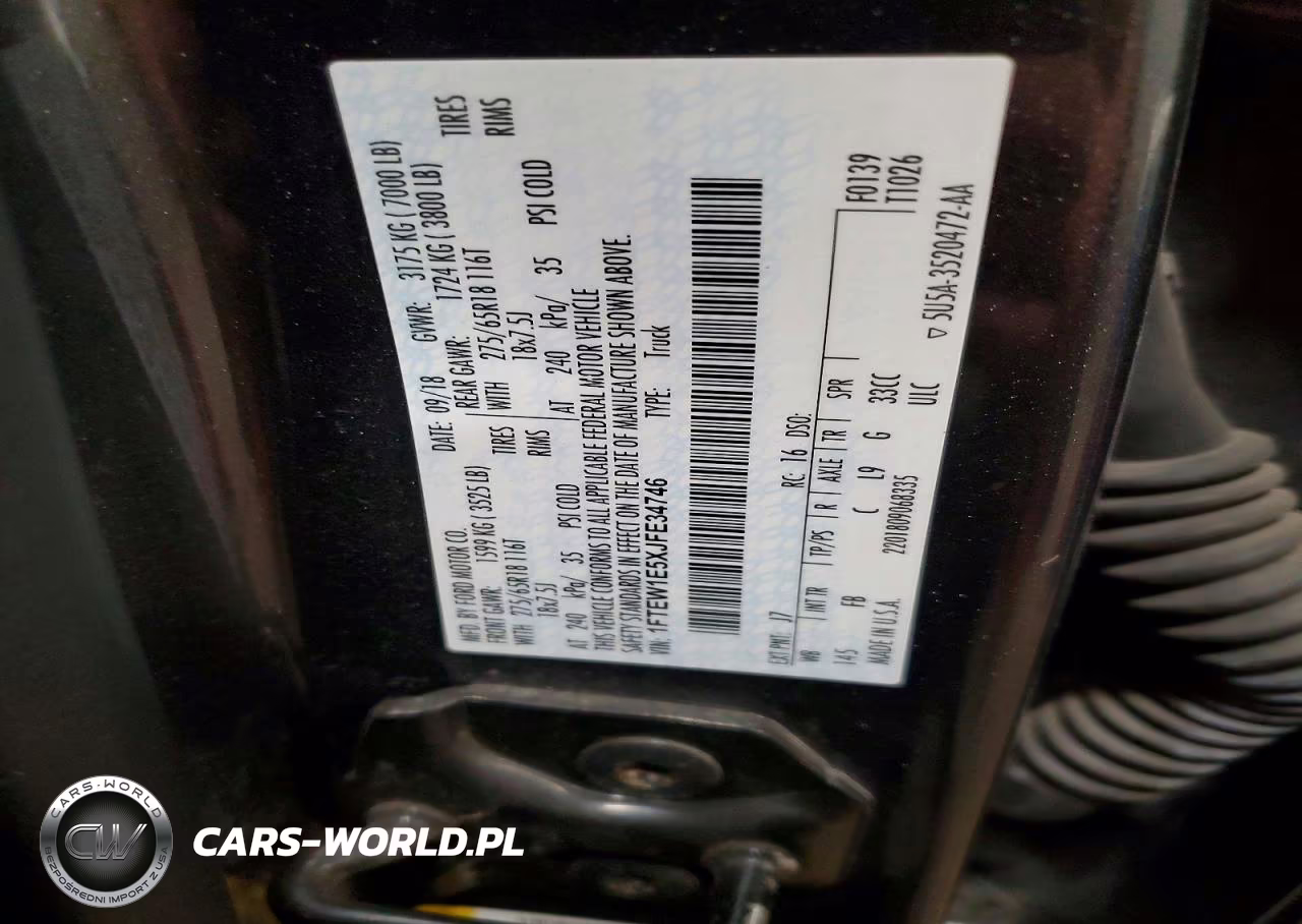 2018 Ford F150 Supercrew VIN:1FTEW1E5XJFE34746 - 13