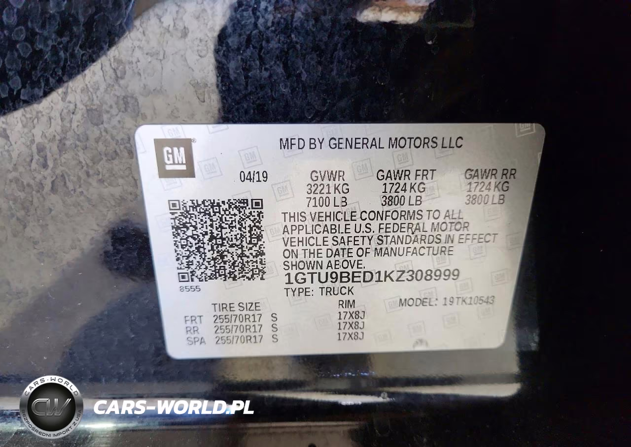 2019 GMC Sierra K1500 Sle VIN:1GTU9BED1KZ308999 - 13