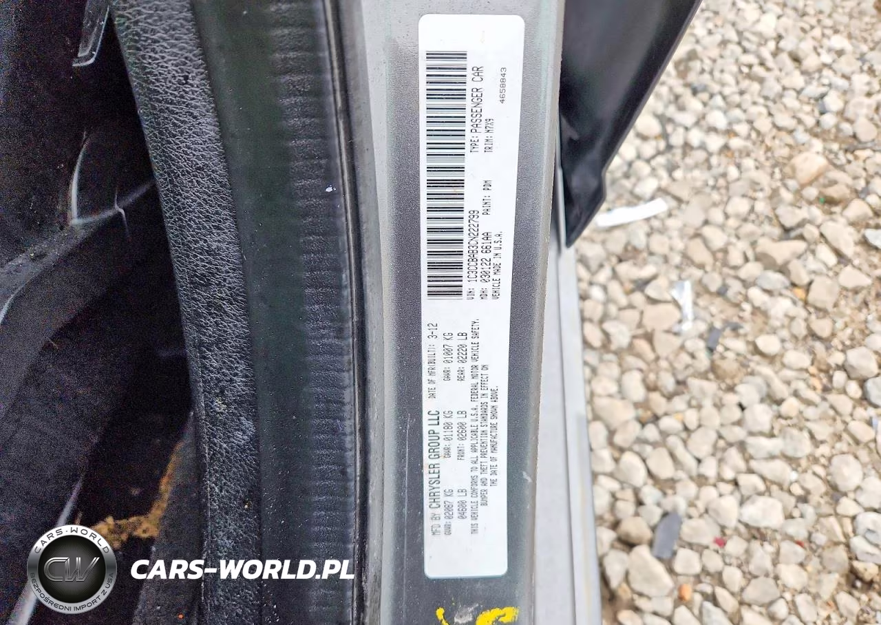 2012 Chrysler 200 Lx VIN:1C3CCBAB3CN222799 - 12