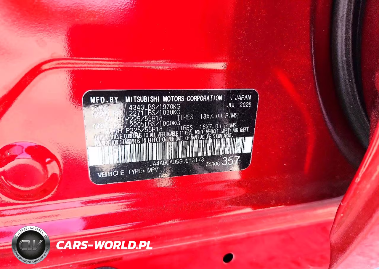 2025 Mitsubishi Outlander Sport S VIN:JA4ARUAU5SU013173 - 13