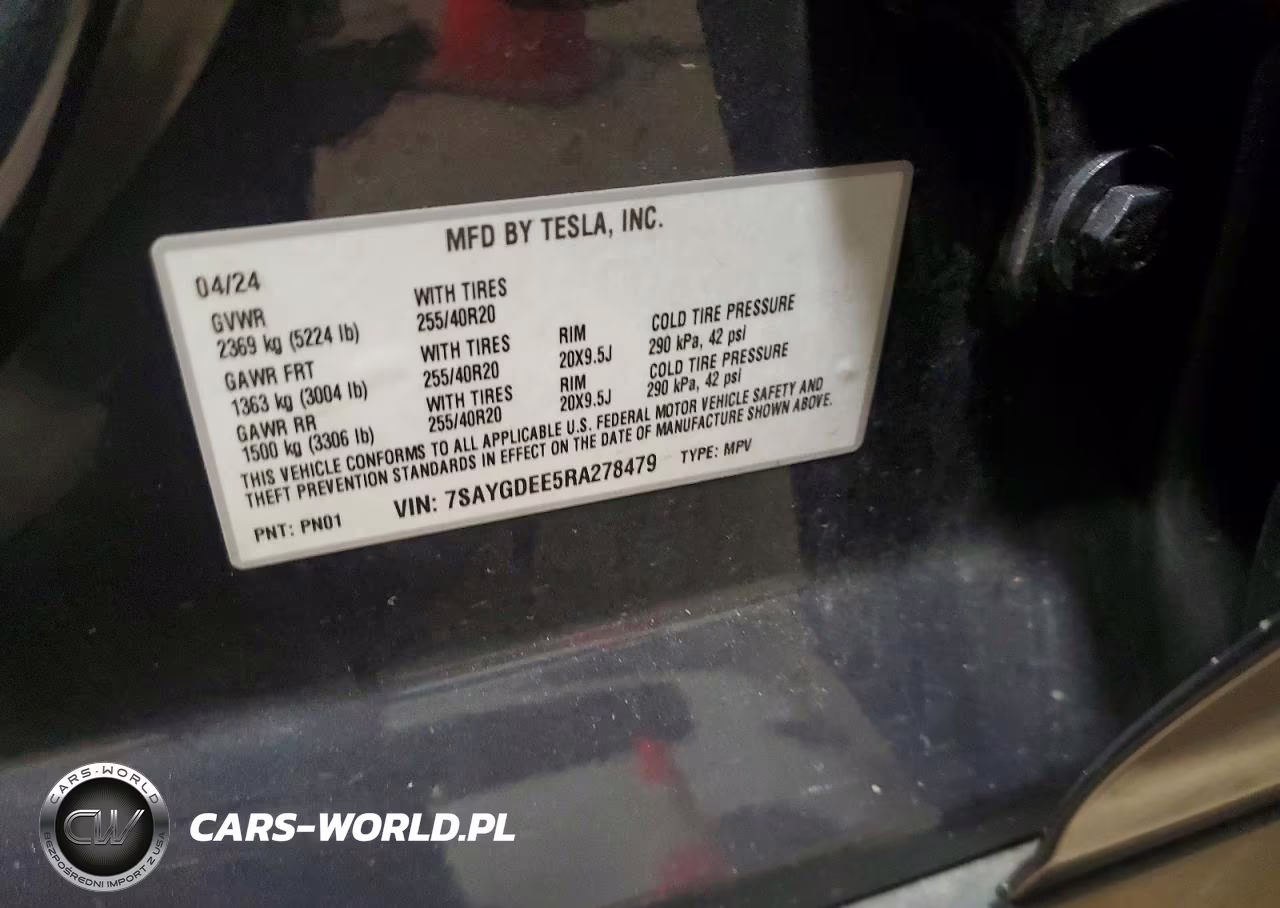 2024 Tesla Model Y VIN:7SAYGDEE5RA278479 - 13
