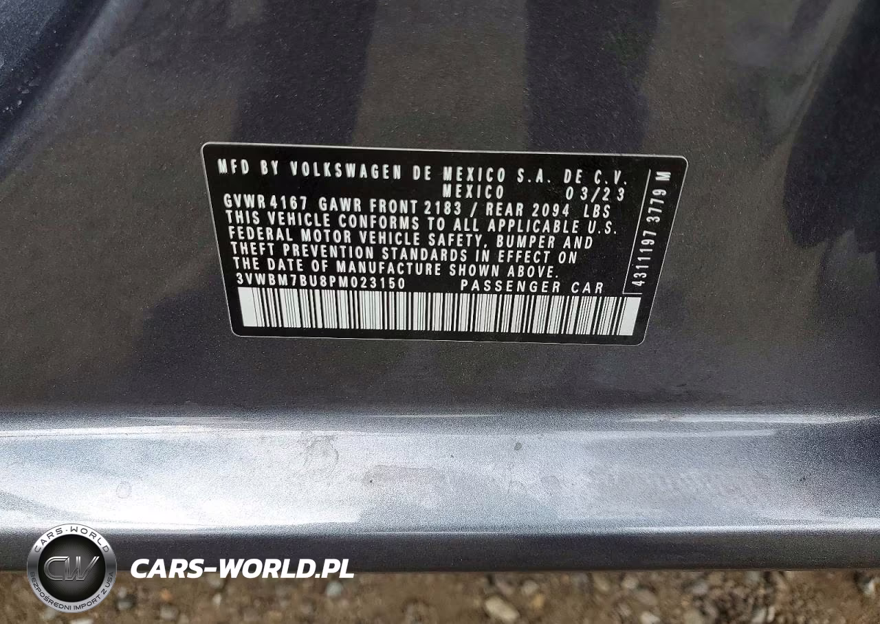 2023 Volkswagen Jetta Sport VIN:3VWBM7BU8PM023150 - 12