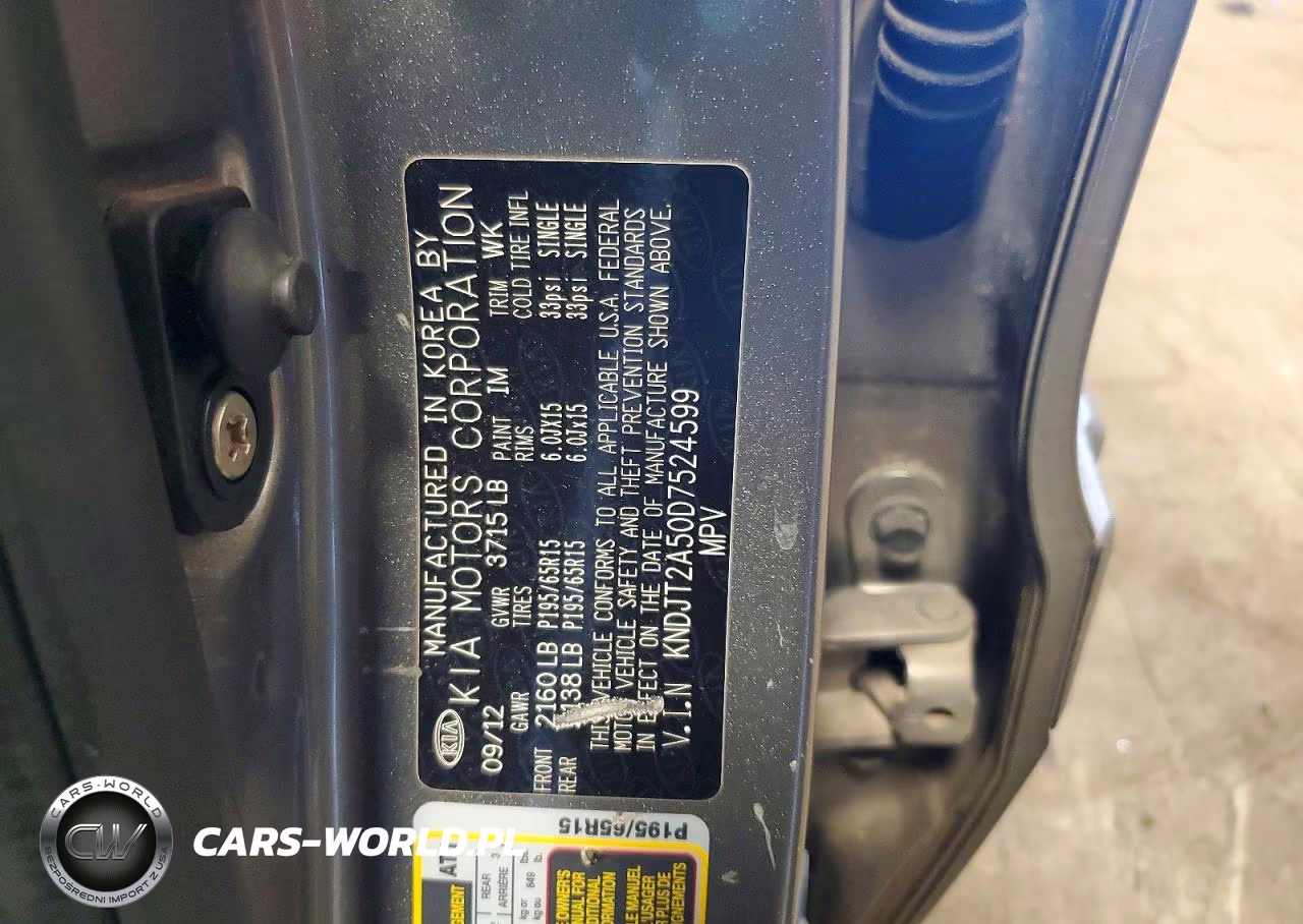 2013 Kia Soul Base VIN:KNDJT2A50D7524599 - 13