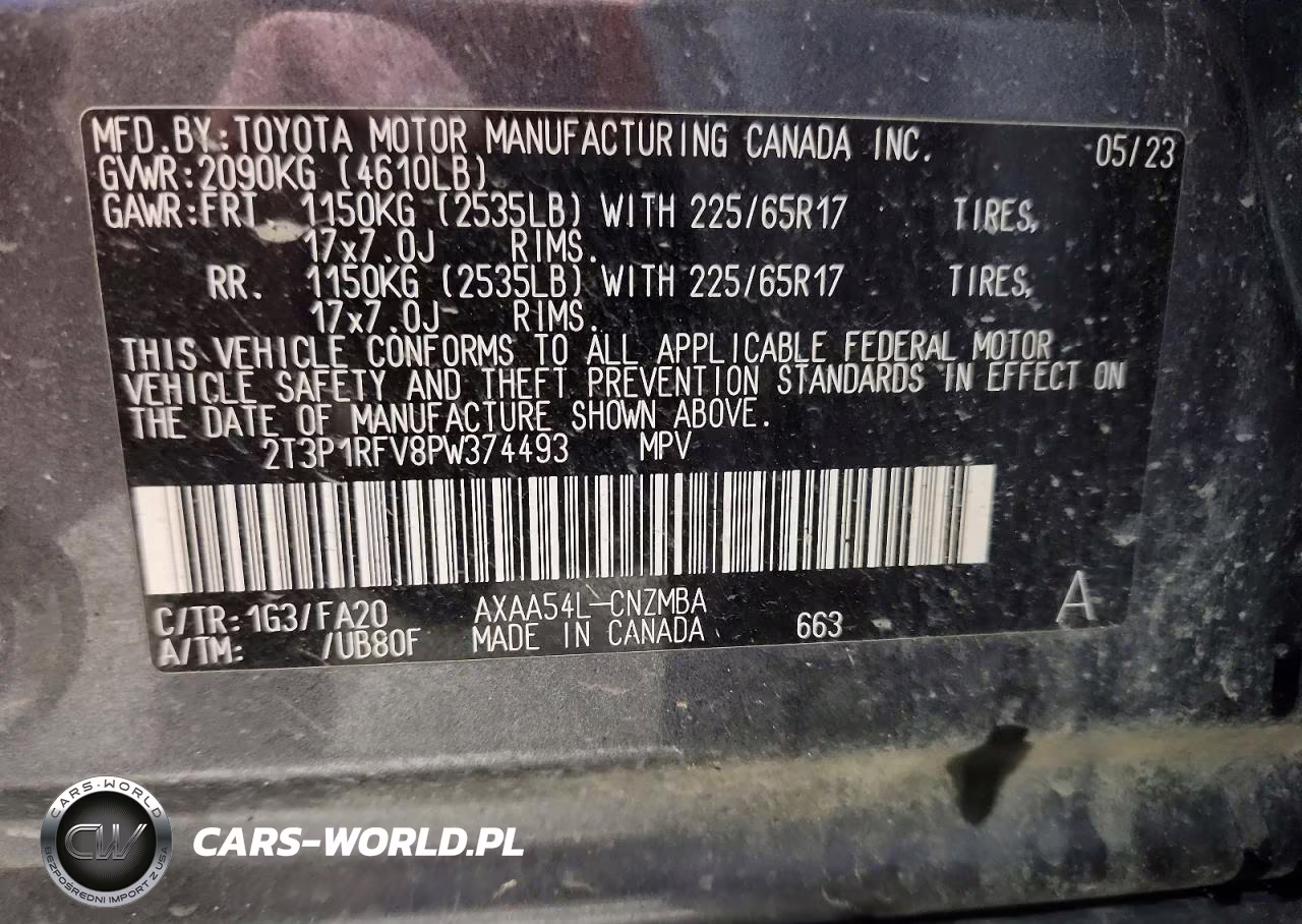 2023 Toyota Rav4 Xle VIN:2T3P1RFV8PW374493 - 13