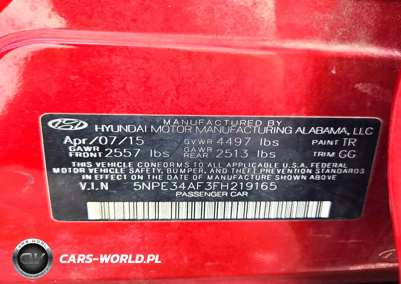 2015 Hyundai Sonata Sport VIN:5NPE34AF3FH219165 - 12