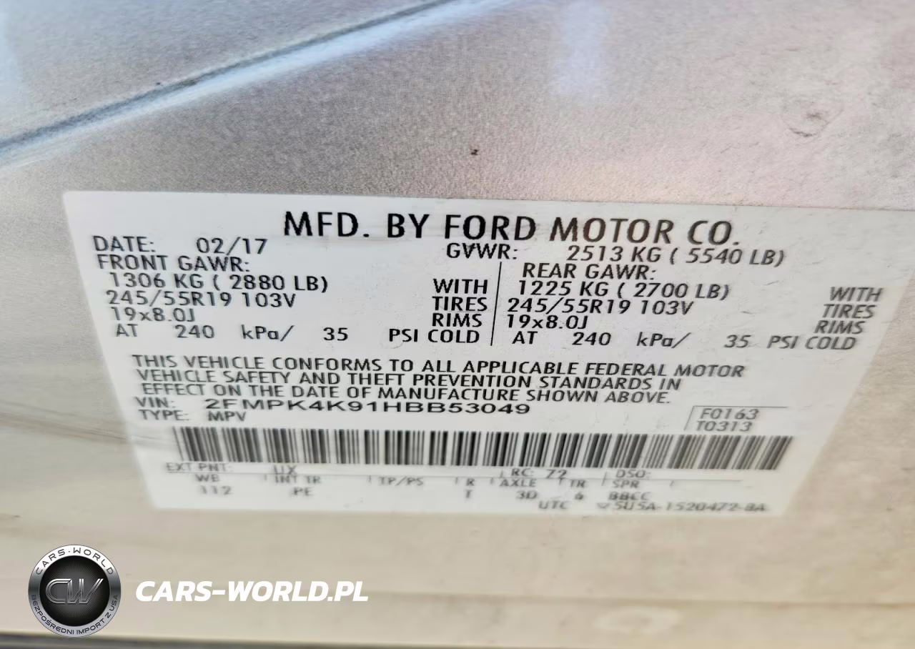 2017 Ford Edge Titanium VIN:2FMPK4K91HBB53049 - 12