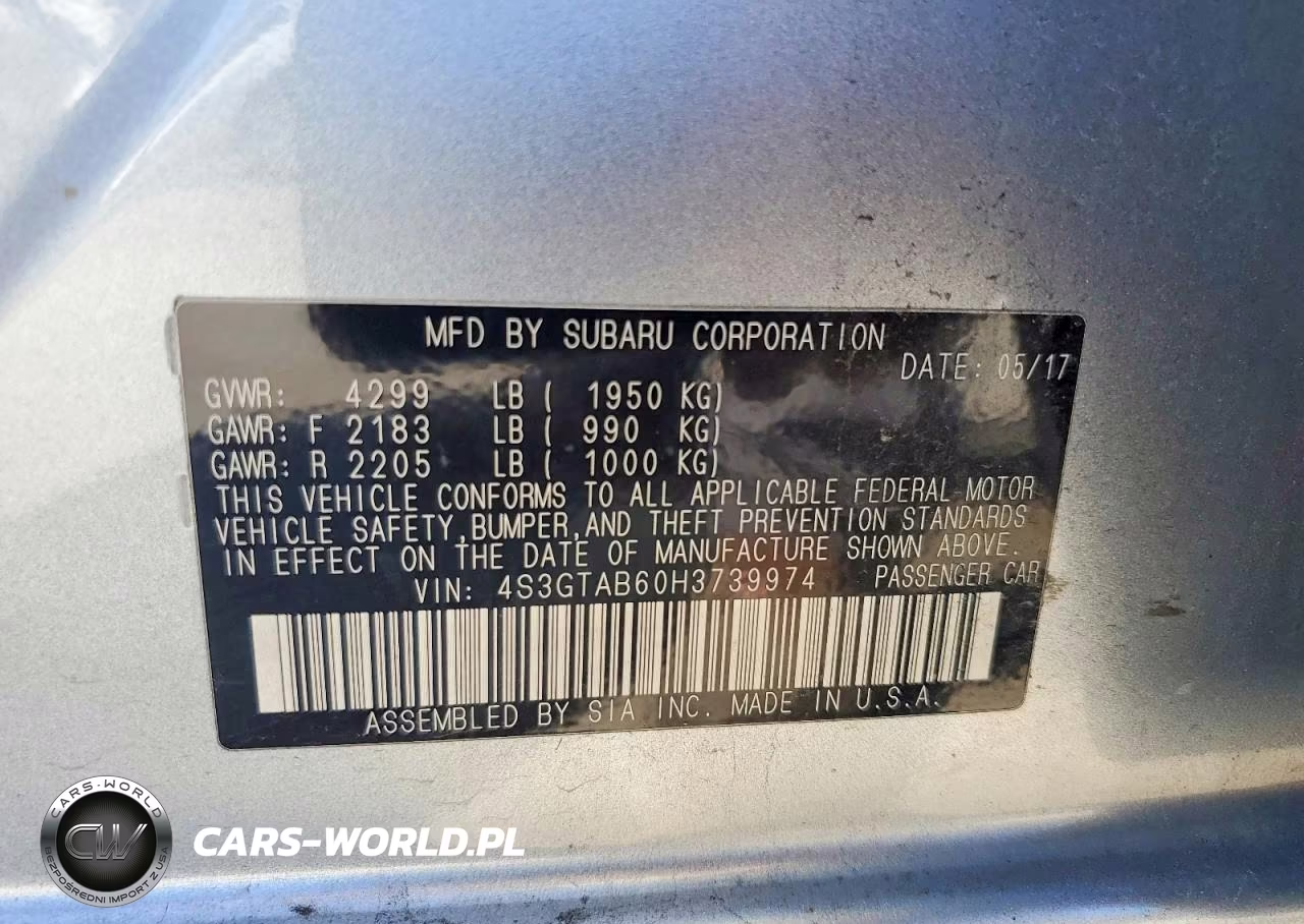 2017 Subaru Impreza Premium VIN:4S3GTAB60H3739974 - 12