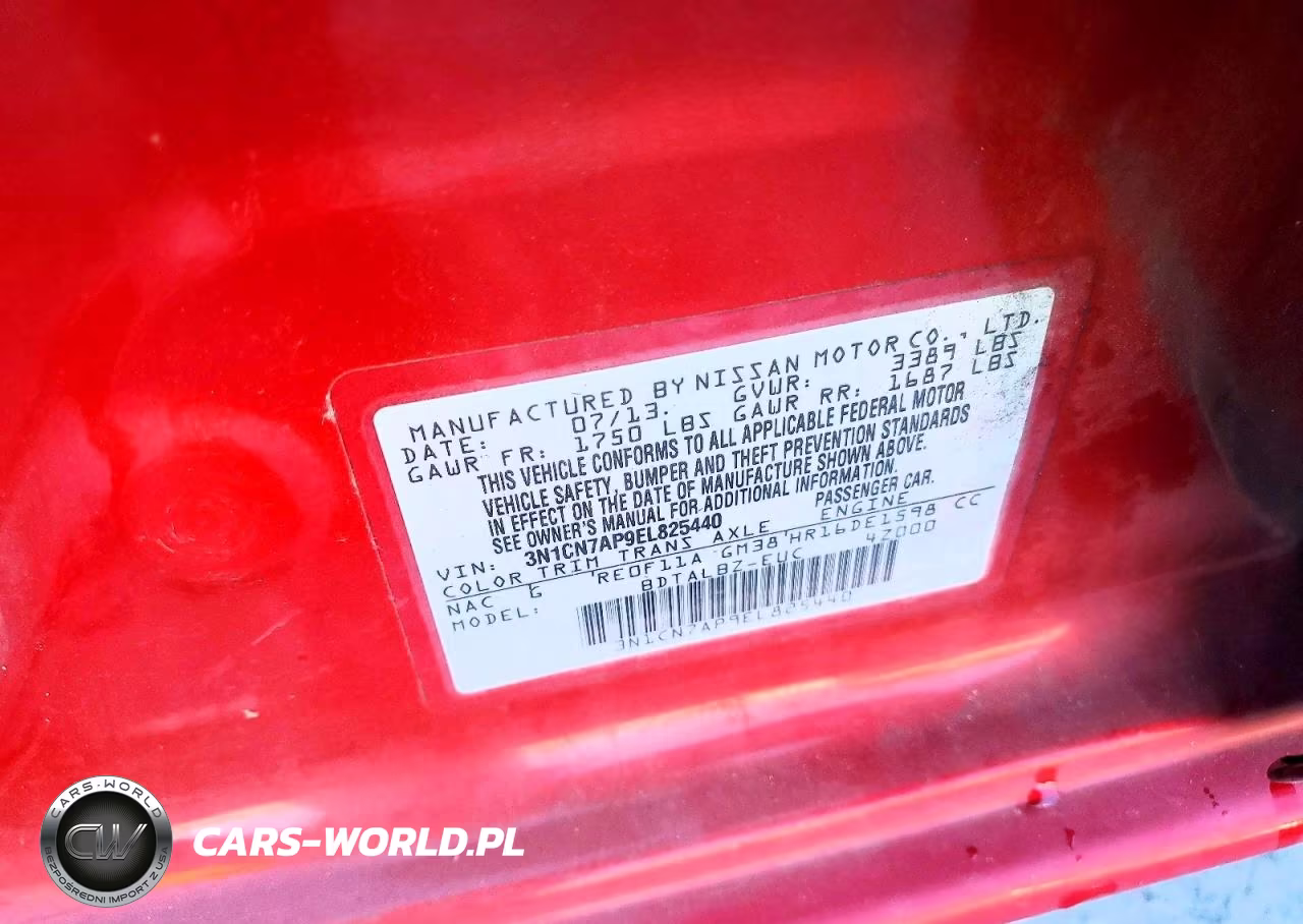 2014 Nissan Versa 1.6 S VIN:3N1CN7AP9EL825440 - 12