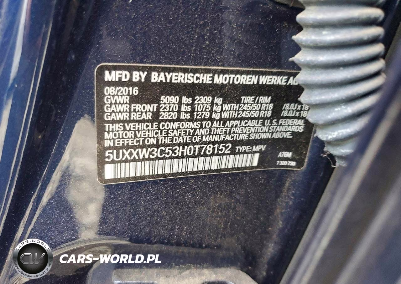 2017 BMW X4 xDrive28I VIN:5UXXW3C53H0T78152 - 13