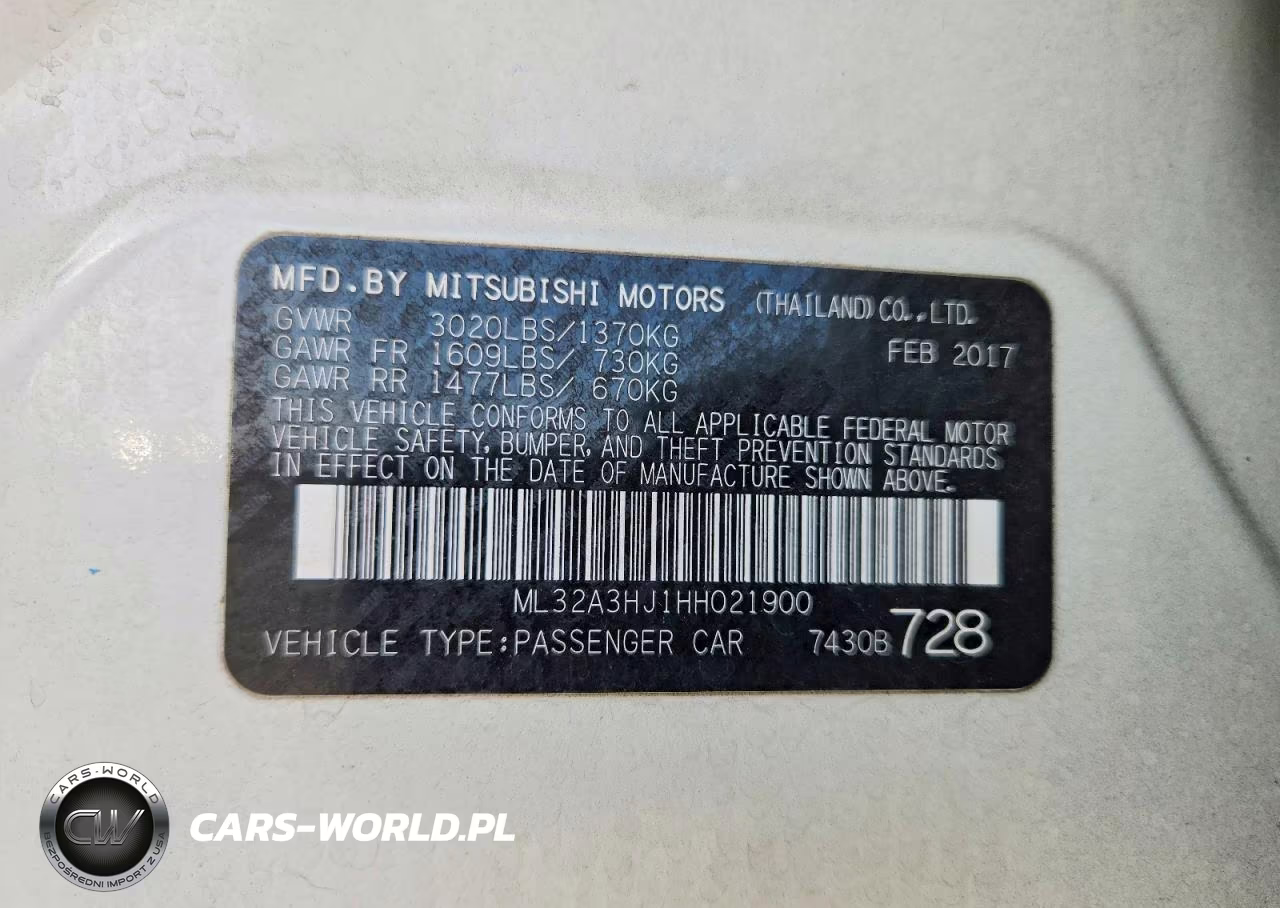 2017 Mitsubishi Mirage Es VIN:ML32A3HJ1HH021900 - 12