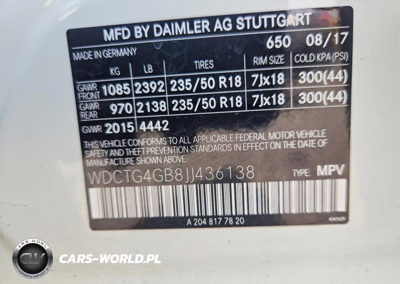 2018 Mercedes-Benz Gla 250 4Matic VIN:WDCTG4GB8JJ436138 - 13