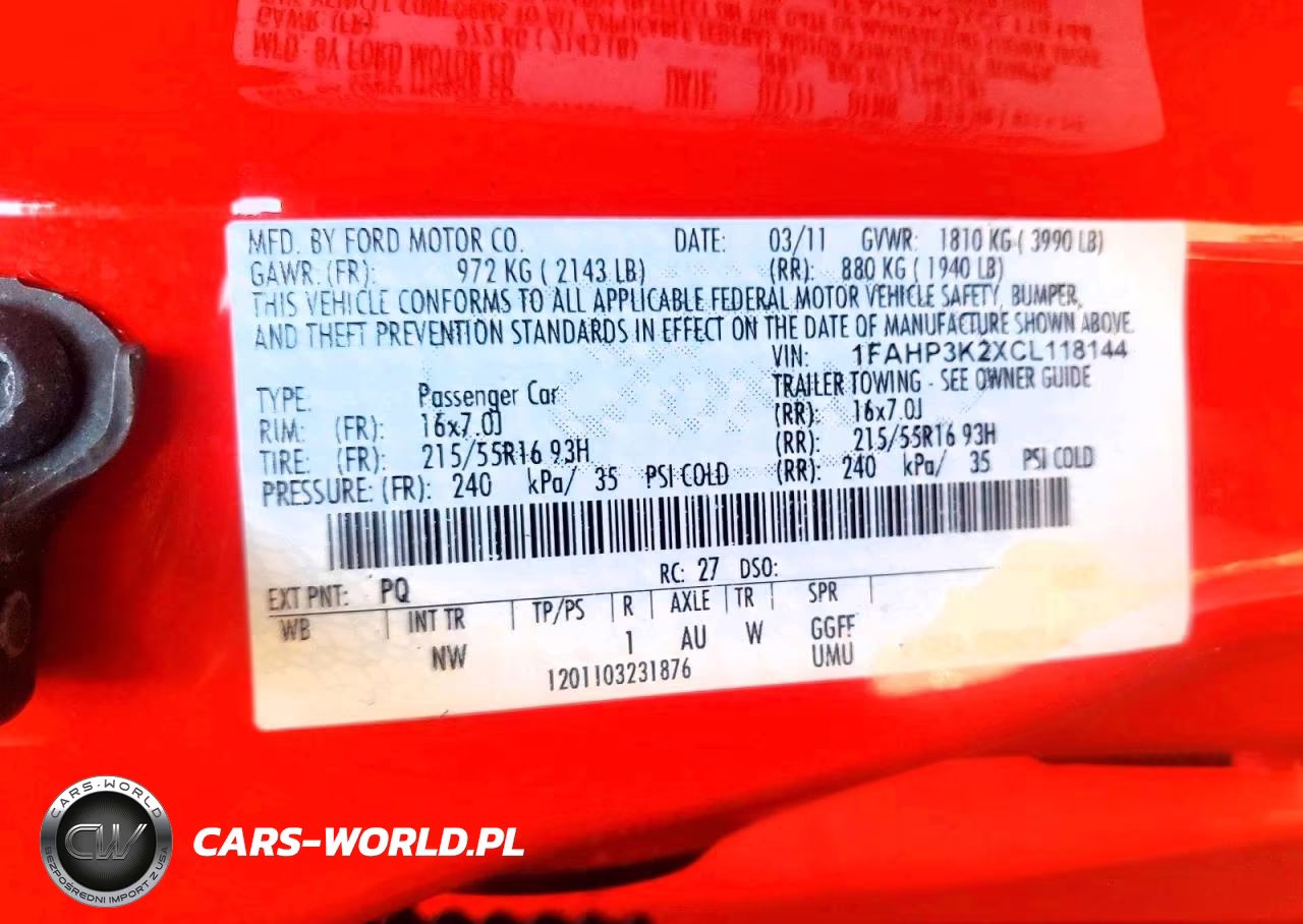 2012 Ford Focus Se VIN:1FAHP3K2XCL118144 - 12
