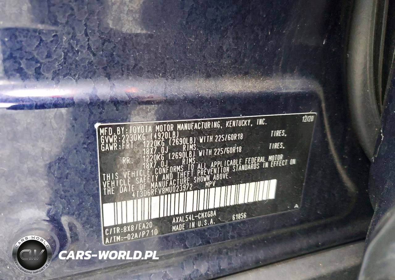 2021 Toyota Rav4 Limited VIN:4T3D6RFV8MU023972 - 14