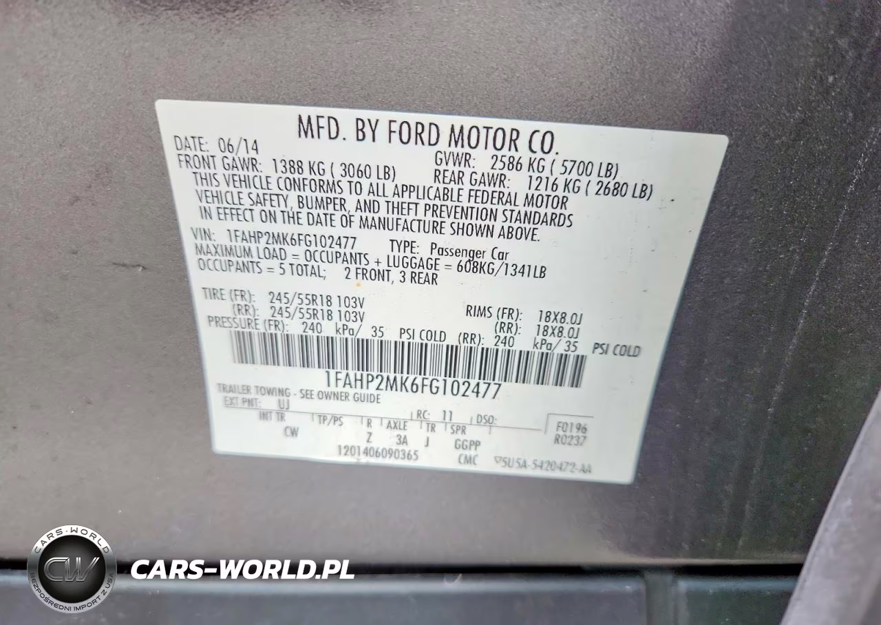 2015 Ford Taurus Police Interceptor VIN:1FAHP2MK6FG102477 - 13