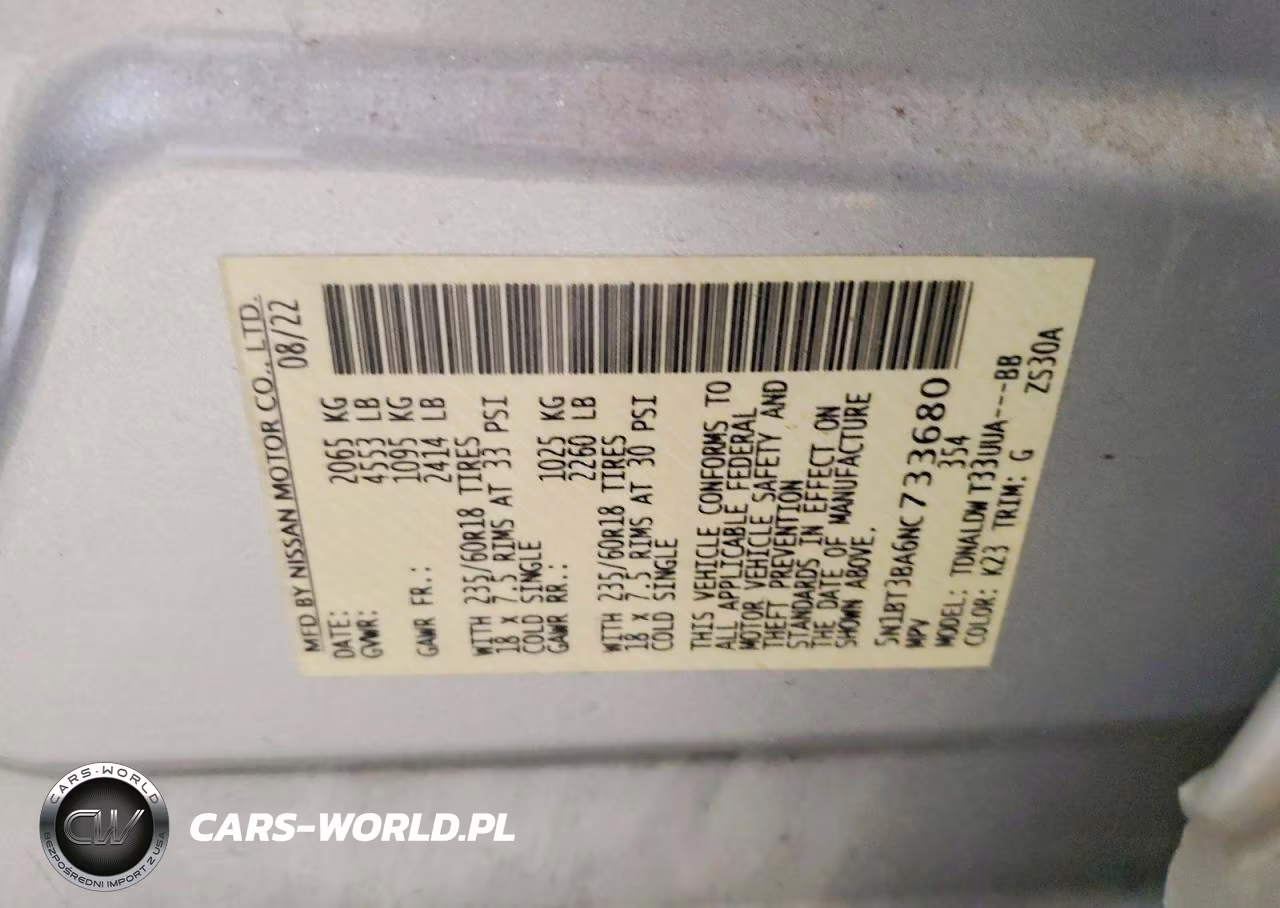 2022 Nissan Rogue Sv VIN:5N1BT3BA6NC733680 - 13