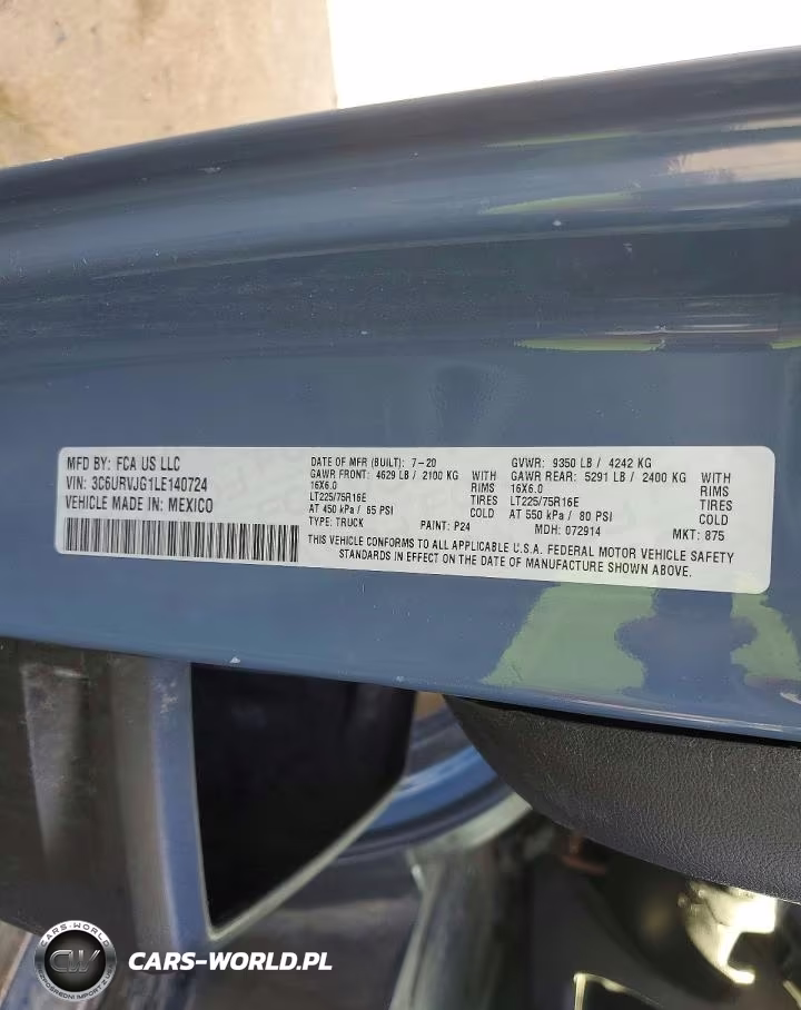 2020 Ram Promaster 3500 Delivery Van VIN:3C6URVJG1LE140724 - 13
