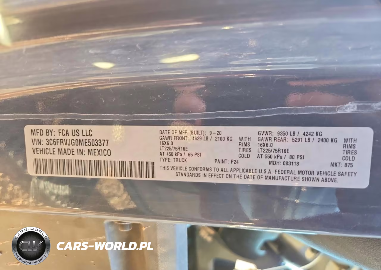 2021 Ram Promaster 3500 Delivery Van VIN:3C6FRVJG0ME503377 - 13