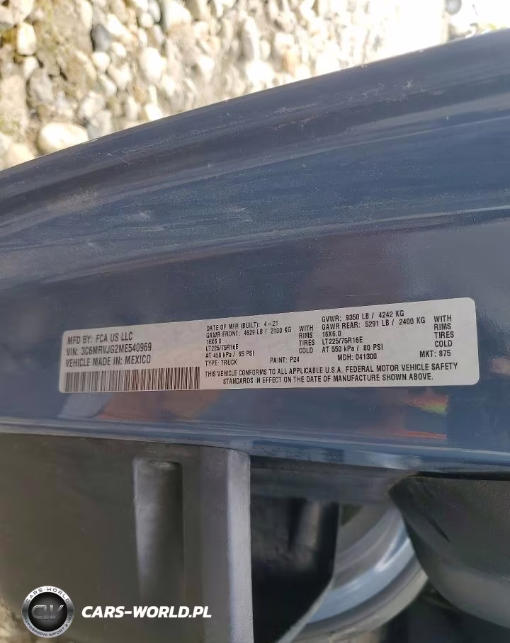 2021 Ram Promaster 3500 Delivery Van VIN:3C6MRVJG2ME540969 - 13