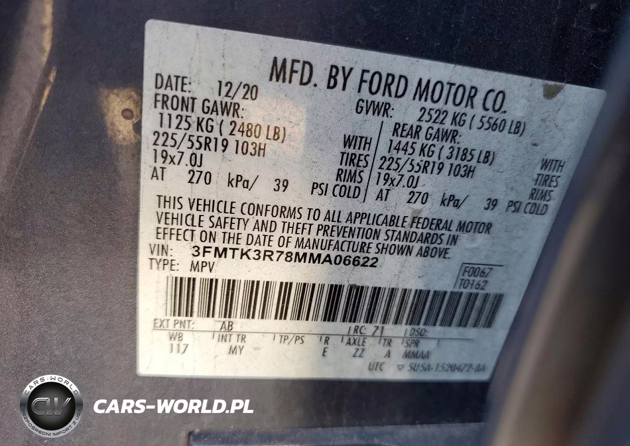 2021 Ford Mustang Mach-E Premium VIN:3FMTK3R78MMA06622 - 14