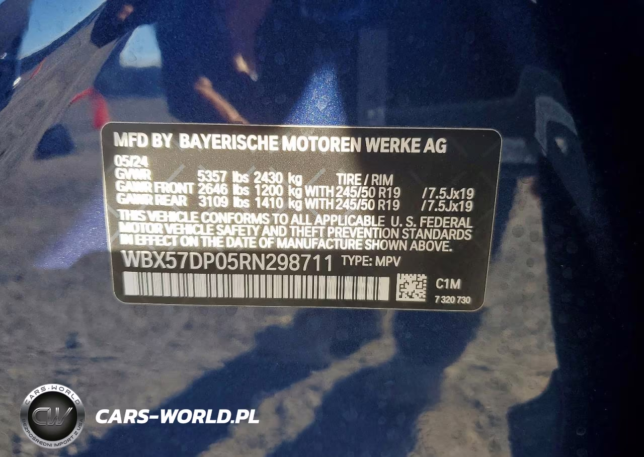 2024 BMW X3 xDrive30I VIN:WBX57DP05RN298711 - 13