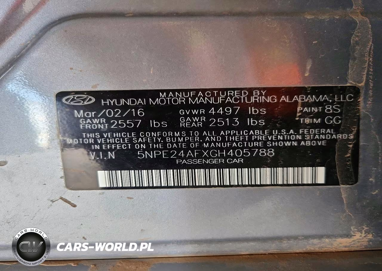 2016 Hyundai Sonata Se VIN:5NPE24AFXGH405788 - 12