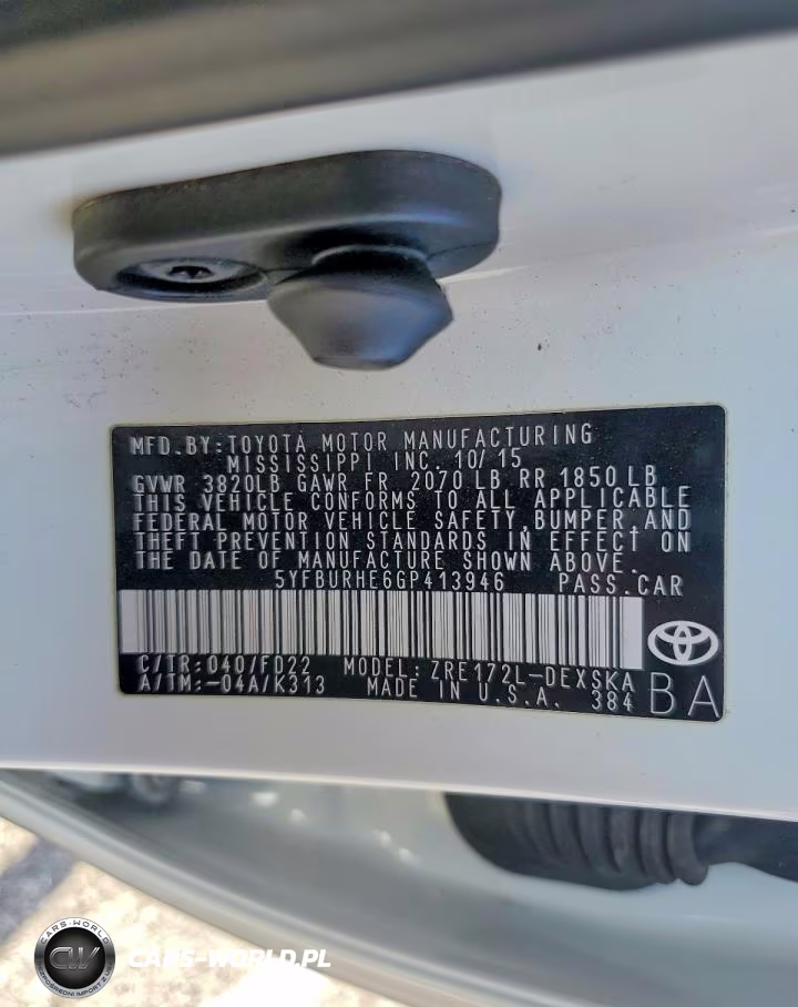2016 Toyota Corolla S Plus VIN:5YFBURHE6GP413946 - 13