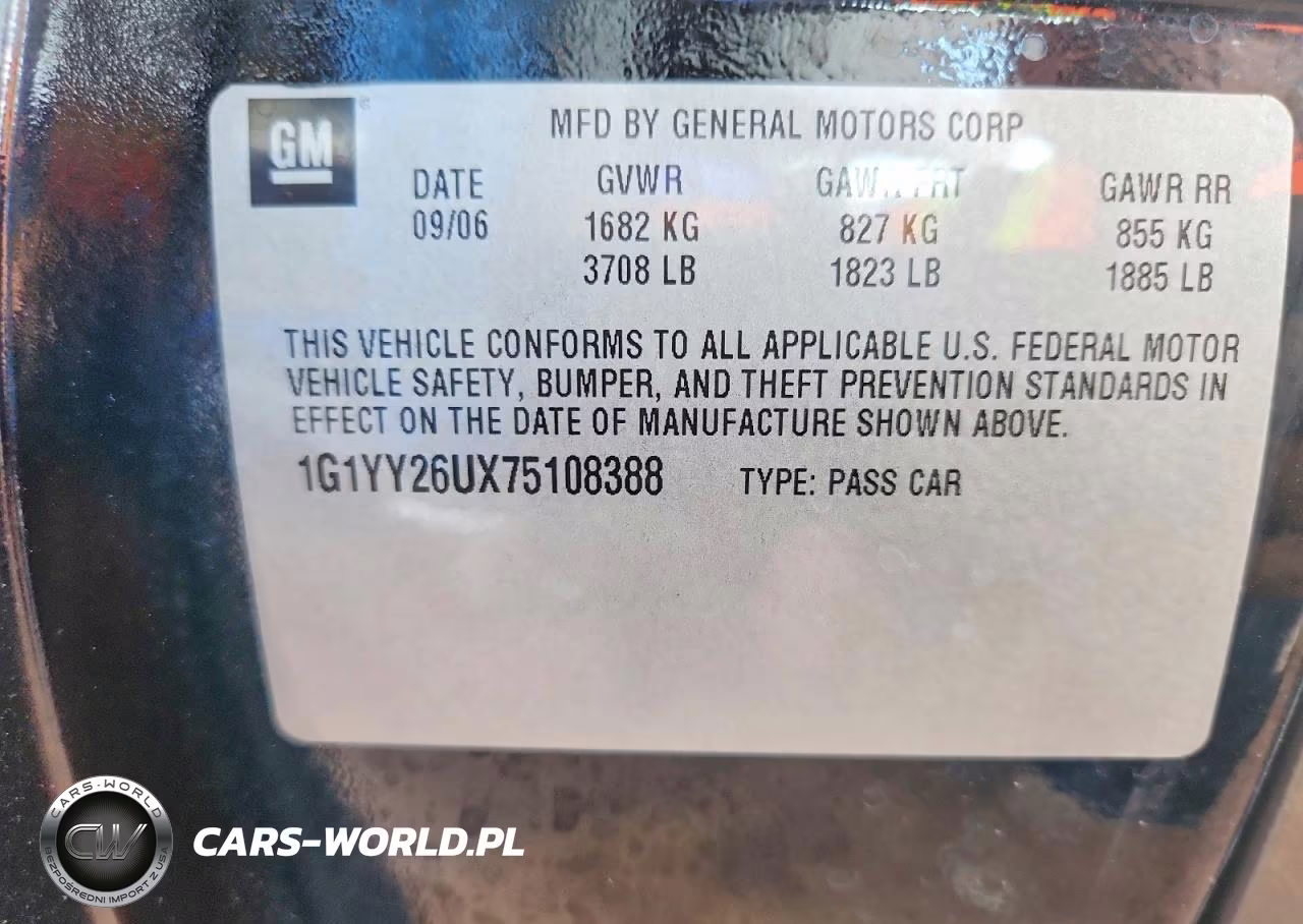 2007 Chevrolet Corvette VIN:1G1YY26UX75108388 - 13