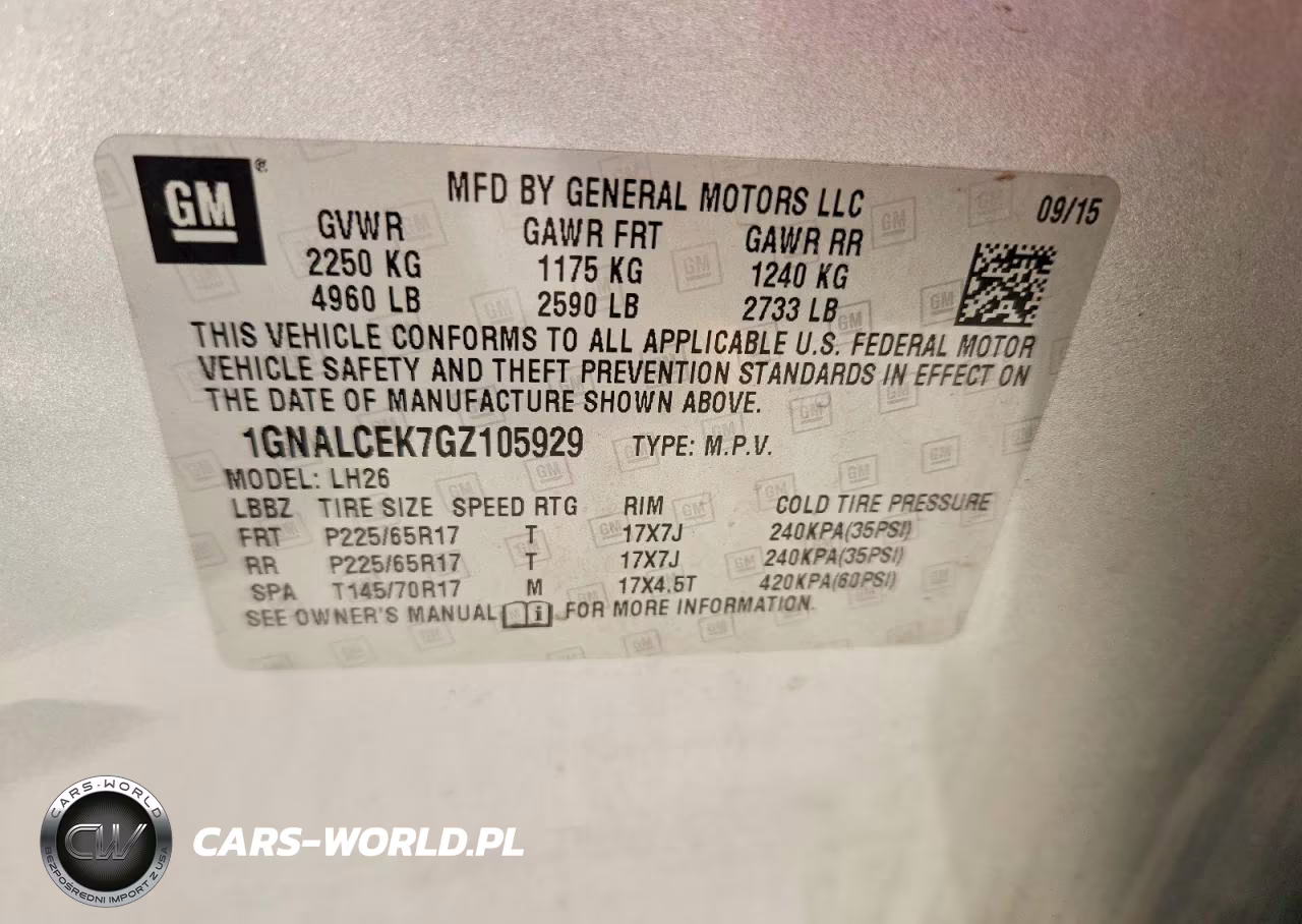 2016 Chevrolet Equinox Lt VIN:1GNALCEK7GZ105929 - 13