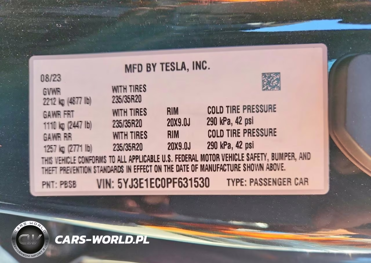 2023 Tesla Model 3 VIN:5YJ3E1EC0PF631530 - 13