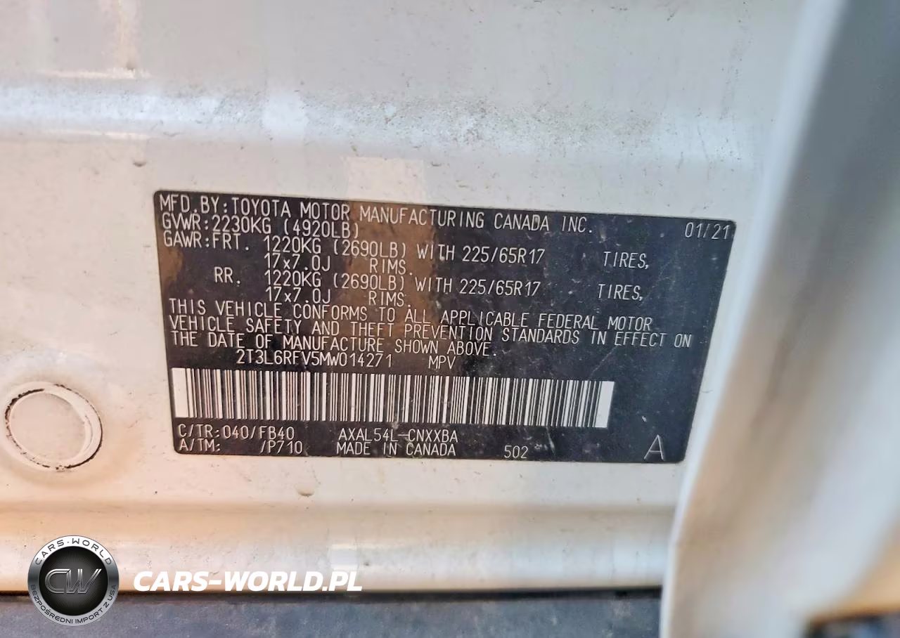2021 Toyota Rav4 Le VIN:2T3L6RFV5MW014271 - 13