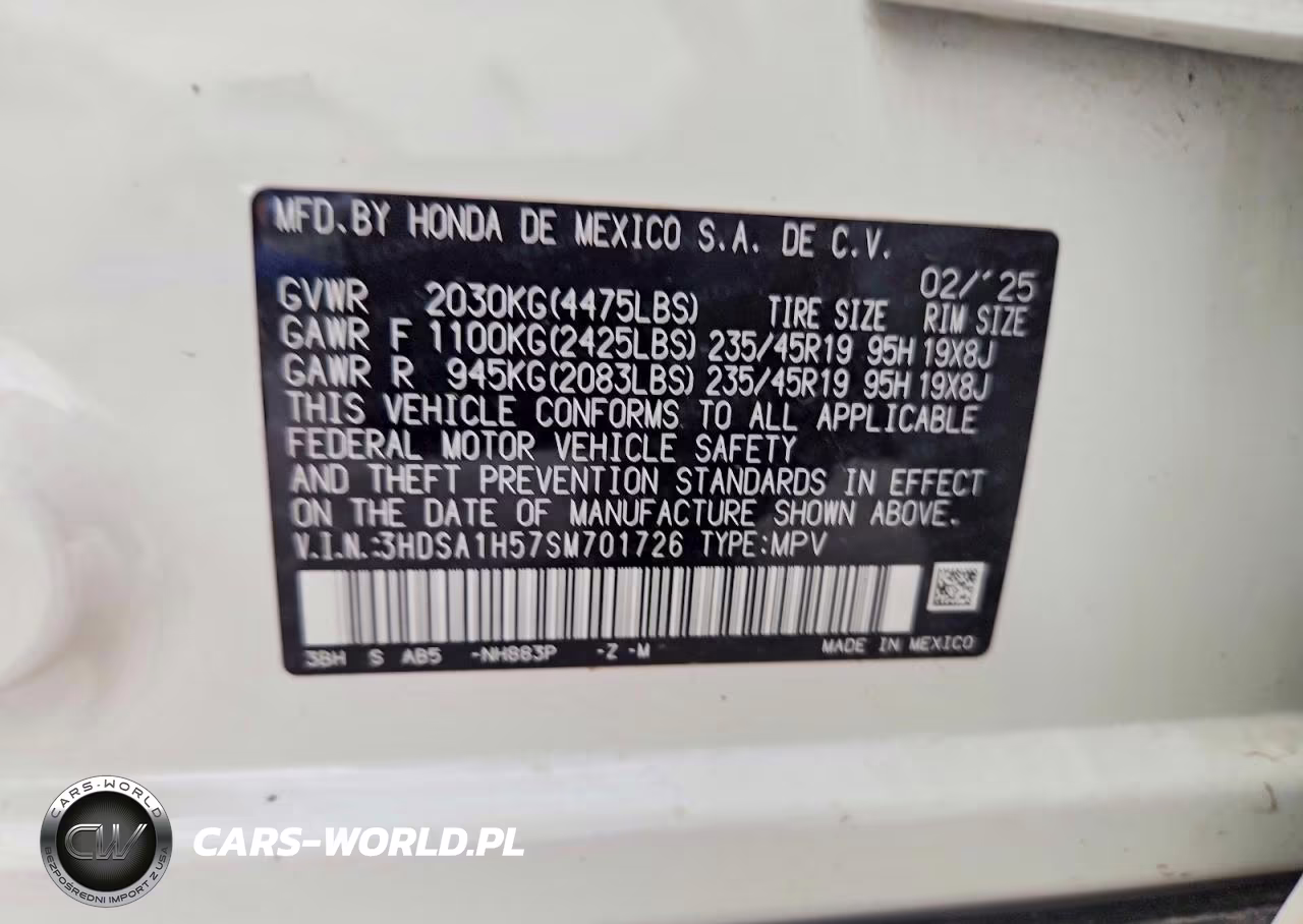 2025 Acura Adx A-Spec VIN:3HDSA1H57SM701726 - 13