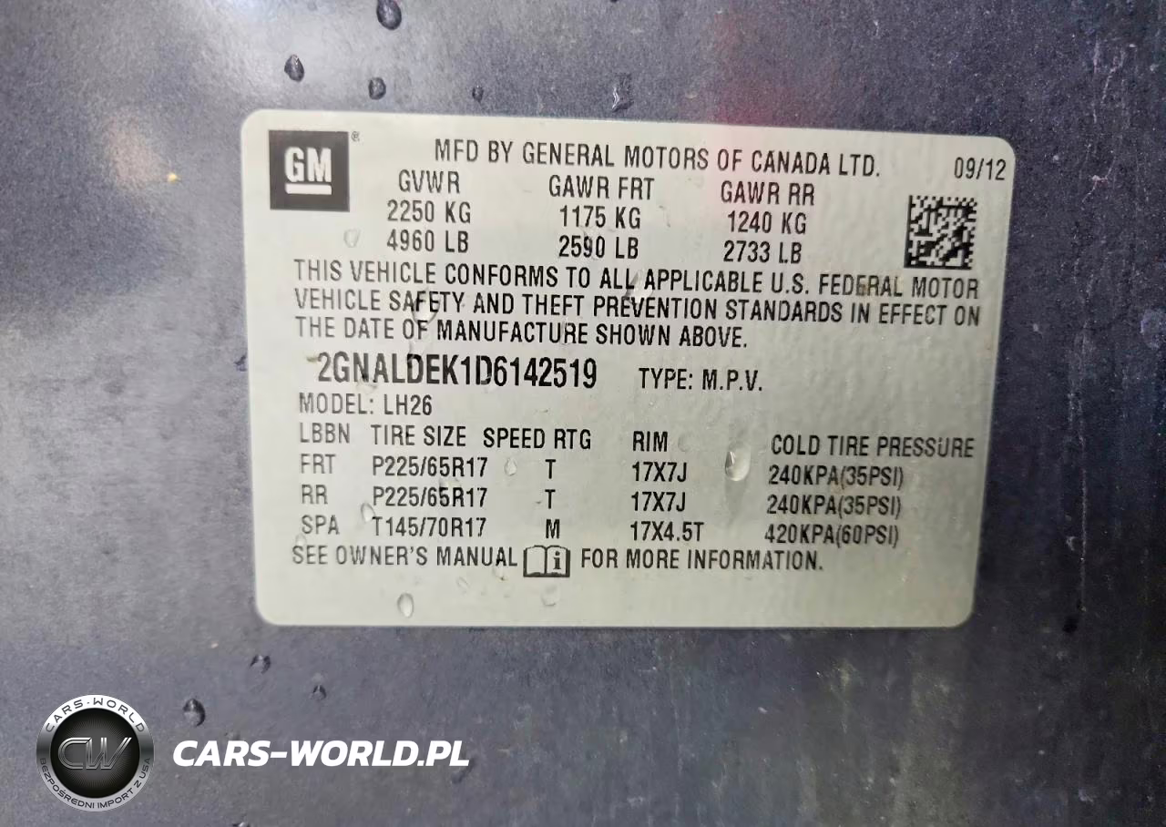 2013 Chevrolet Equinox Lt VIN:2GNALDEK1D6142519 - 13