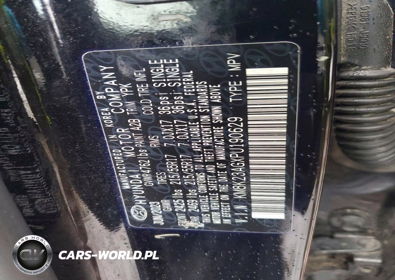 2023 Hyundai Kona Se VIN:KM8K23AGXPU190629 - 13