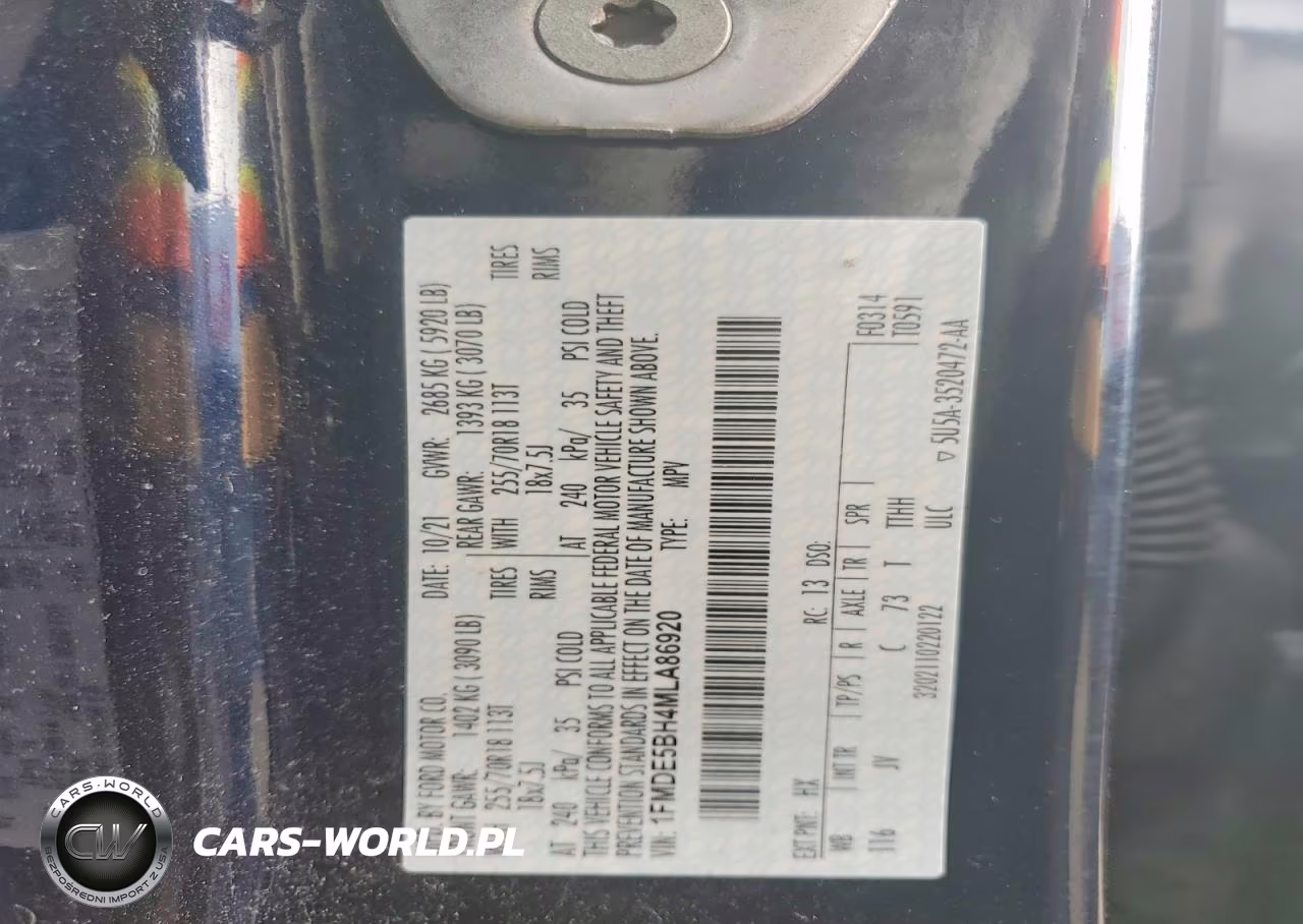 2021 Ford Bronco Base VIN:1FMDE5BH4MLA86920 - 12