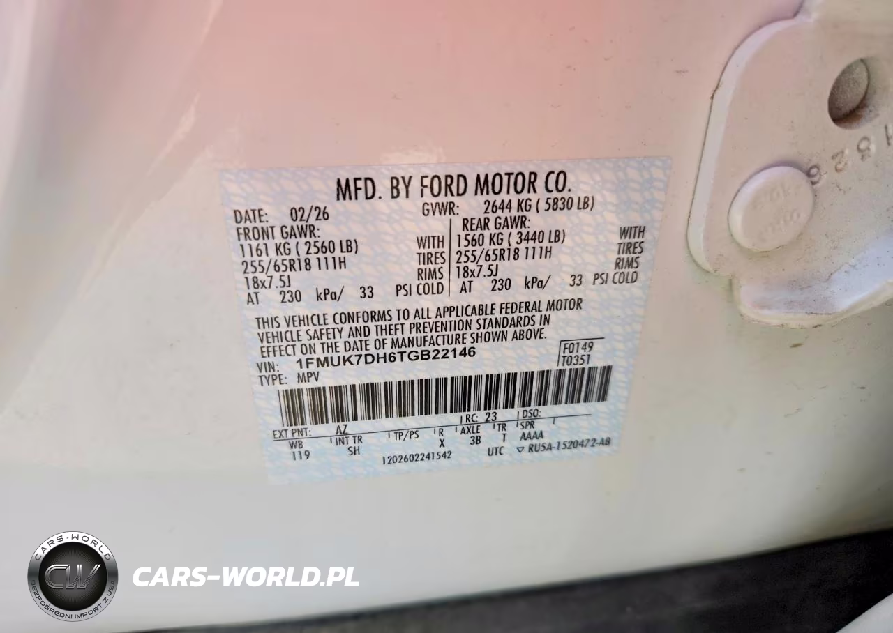 2026 Ford Explorer Active VIN:1FMUK7DH6TGB22146 - 13