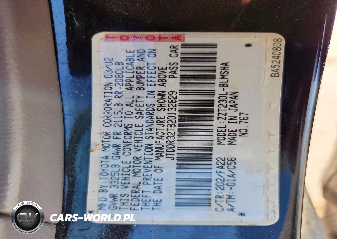 2002 Toyota Celica Gt VIN:JTDDR32T820132829 - 12