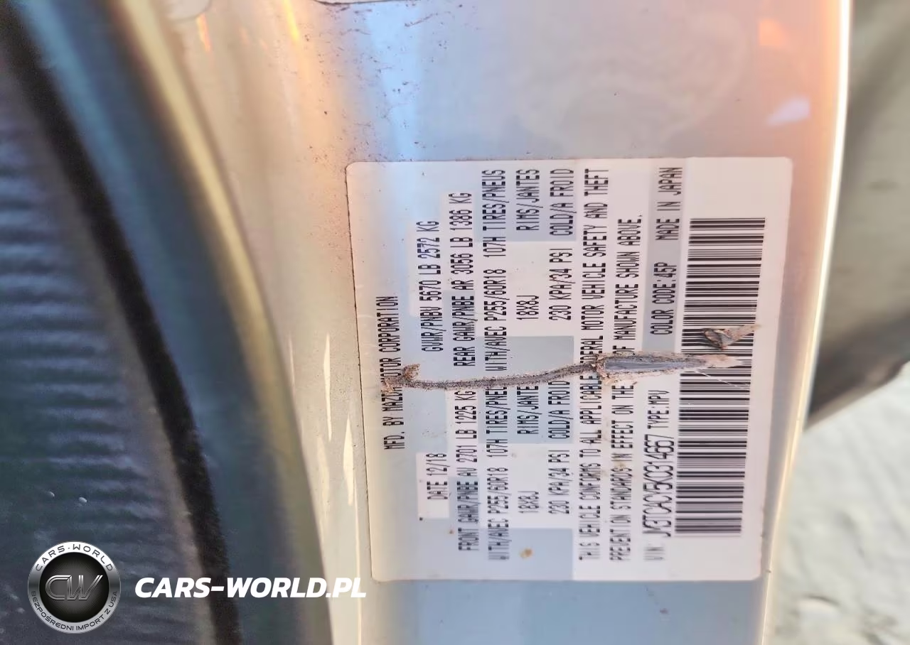 2019 Mazda Cx-9 Touring VIN:JM3TCACY5K0314667 - 13