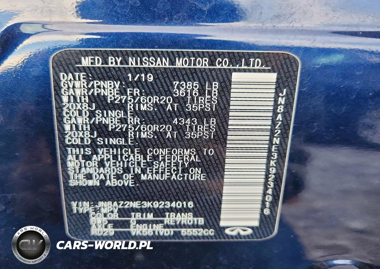 2019 Infiniti Qx80 Luxe VIN:JN8AZ2NE3K9234016 - 13