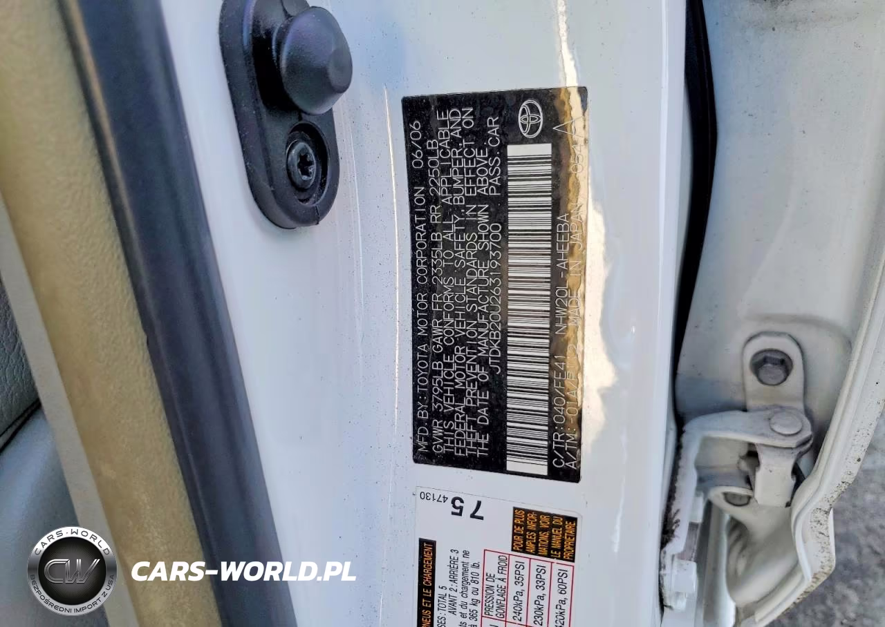 2006 Toyota Prius Base VIN:JTDKB20U263193700 - 12