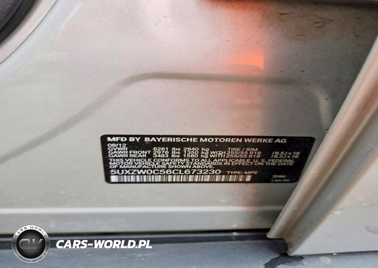 2012 BMW X5 xDrive35D VIN:5UXZW0C56CL673230 - 12