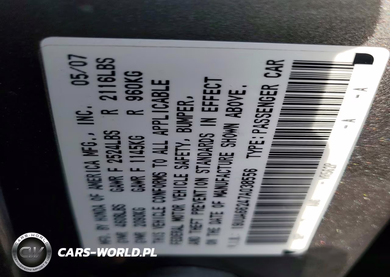 2007 Acura Tl VIN:19UUA66247A038556 - 13