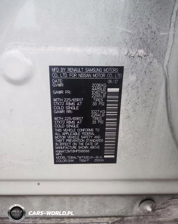 2017 Nissan Rogue Sv VIN:KNMAT2MT8HP599566 - 14